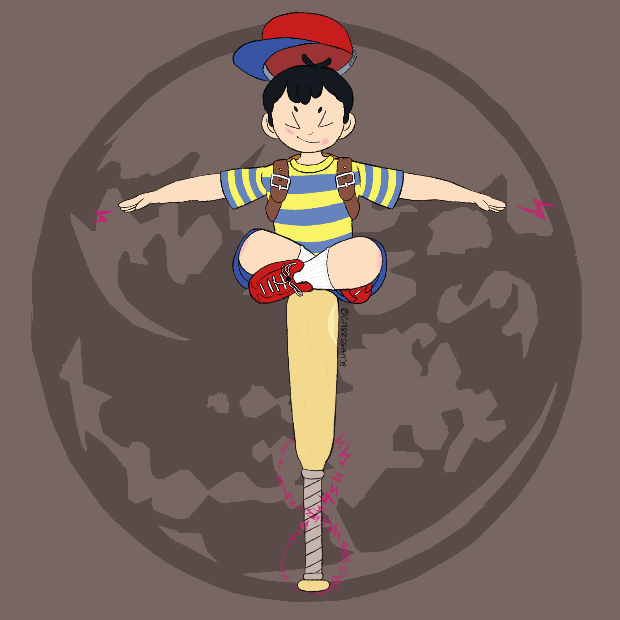 Ness - Earthbound Fanart - 2018