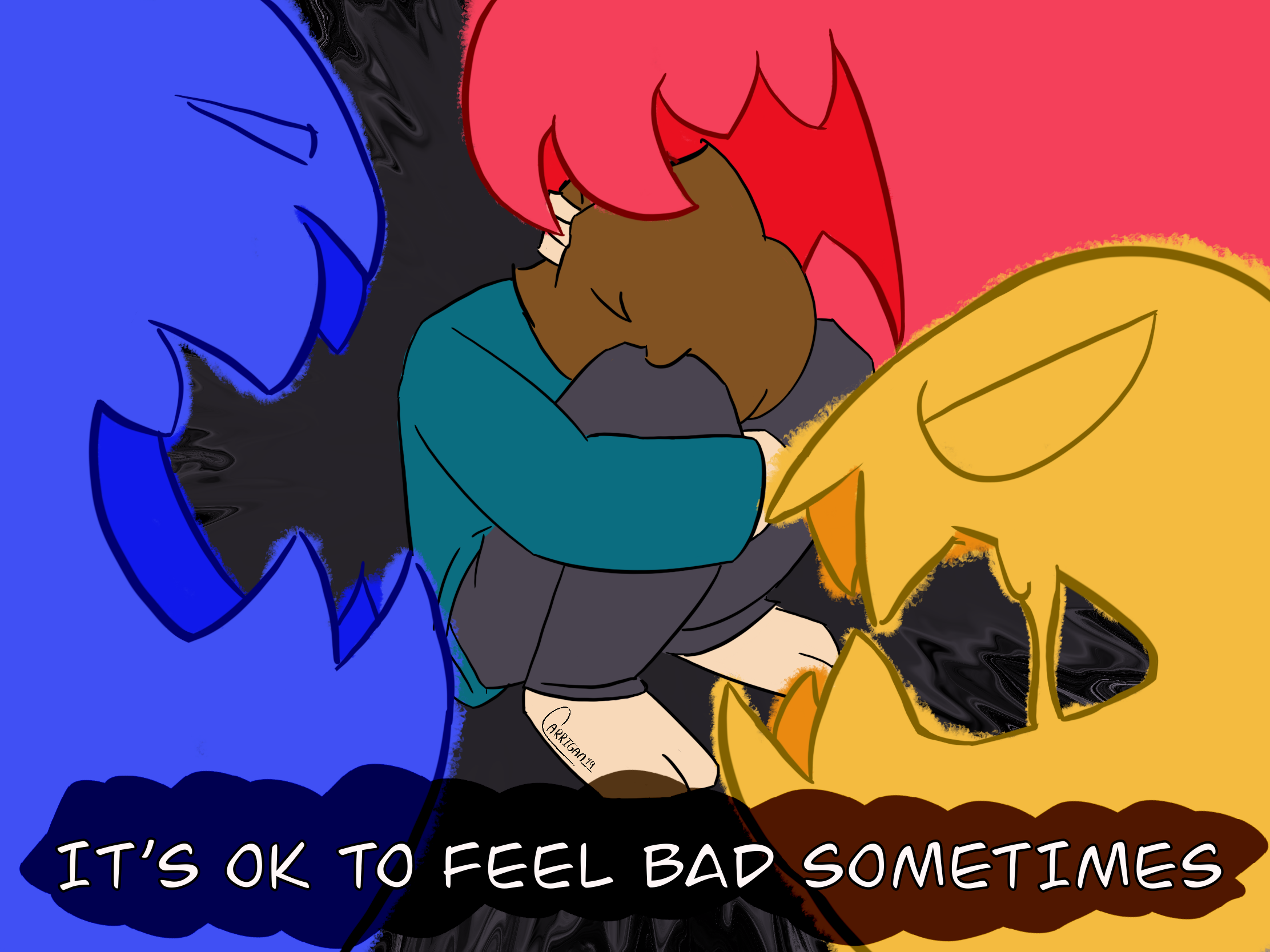 Sad Thoughts Can Be Overwhelming - Personal - 2019