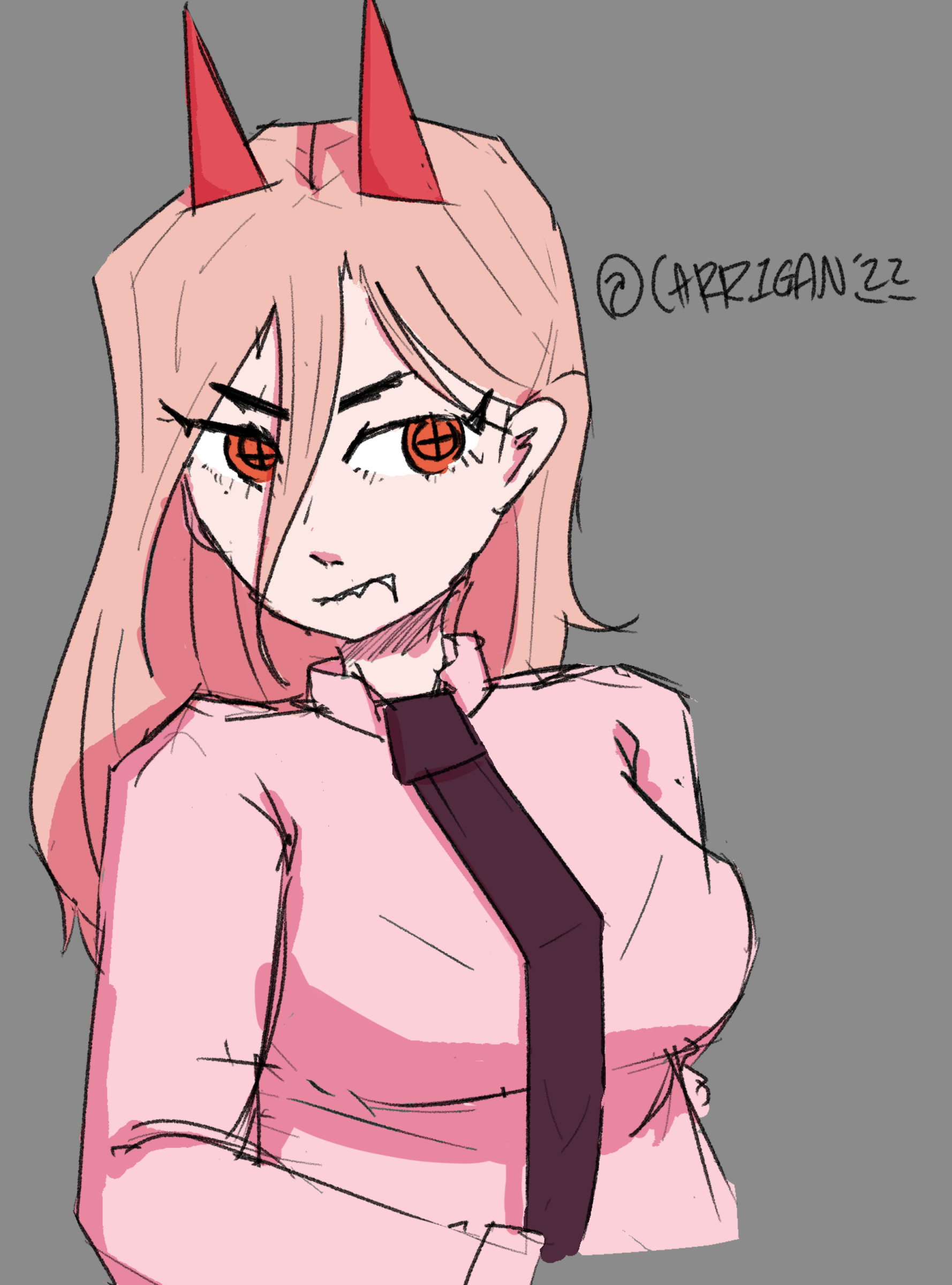 Power (Sketch) - Chainsaw Man Fanart - Jan 23, 2022